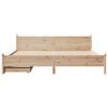 vidaXL Bed Frame without Mattress 180x200 cm Super King Solid Wood Pine