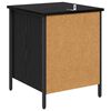 vidaXL Bedside Cabinet 2 pcs Black Oak 40 x 42 x 50 cm Engineered Wood