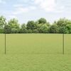 vidaXL Fence with Post Grey 1.5 x 25 m Steel