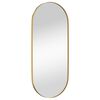 vidaXL Wall-mounted Mirror Gold 30x70 cm Oval