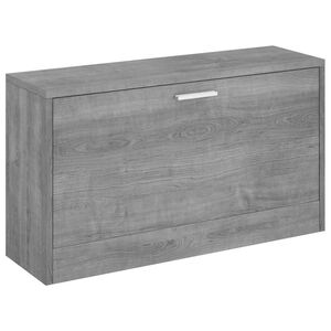 vidaXL Shoe Bench Grey Sonoma 80x24x45 cm Engineered Wood