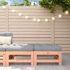 vidaXL Garden Footstools with Cushions 2pcs Solid Wood Douglas