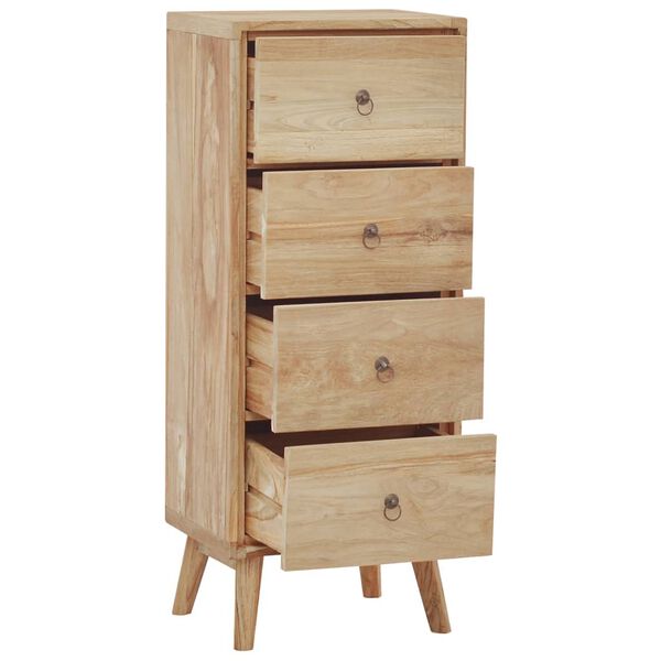 vidaXL Chest of Drawers 40x30x100 cm Solid Wood Teak