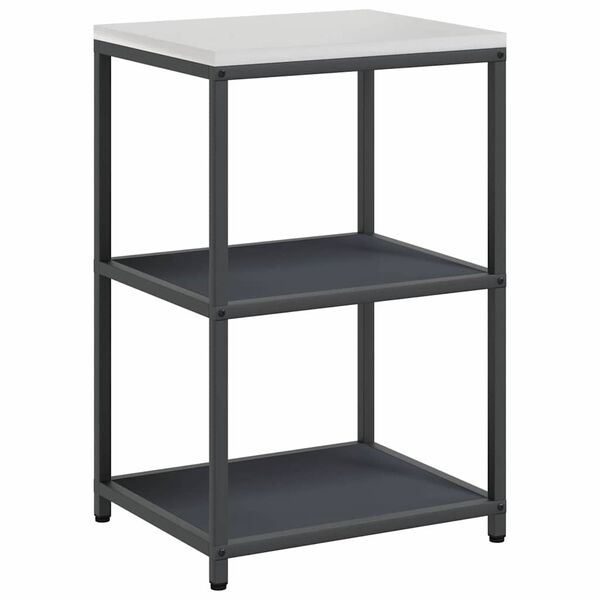 vidaXL Kitchen Storage with Shelf Anthracite 60 x 50 x 92 cm Steel