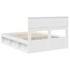 vidaXL Bed Frame with Headboard White 140 x 190 cm Solid Pine Wood