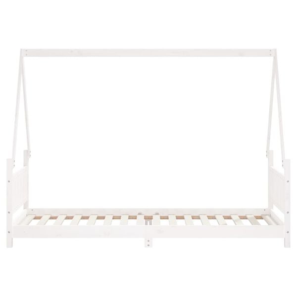 vidaXL Kids Bed Frame White 80x200 cm Solid Wood Pine