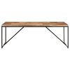 vidaXL Dining Table 200x90x76 cm Solid Acacia and Mango Wood