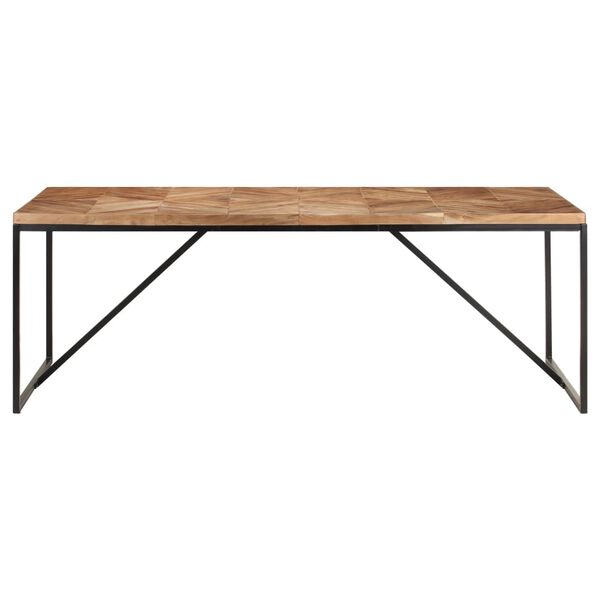 vidaXL Dining Table 200x90x76 cm Solid Acacia and Mango Wood