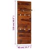 vidaXL Coat Rack Solid Acacia Wood 118x40 cm