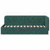 vidaXL Corner Bed Frame with Headboard Dark Green 80 x 200 cm Velvet