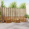 vidaXL Sofa Sets 8 pcs Natural Solid Acacia Wood