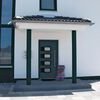vidaXL Front Door Anthracite 110x210 cm Aluminium and PVC