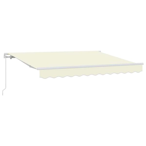 vidaXL Retractable Awning Manual Cream 300 x 200 cm Fabric