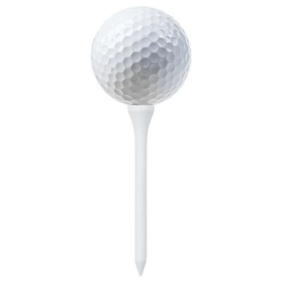 vidaXL Golf Tees 1000 pcs White 83 mm Bamboo