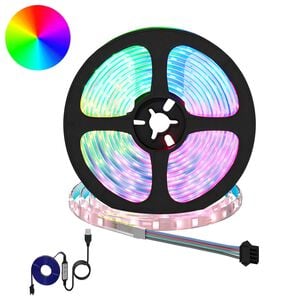 vidaXL LED Strip 2 pcs Black and Transparent 5500 mm