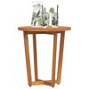 vidaXL Garden Side Table Round Ø55x60 cm Solid Wood Acacia