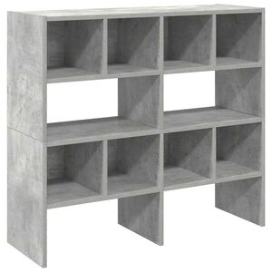 vidaXL Shoe Racks 2 pcs Stackable Concrete Grey 89.5x30x40 cm