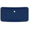 vidaXL Luxury Basin Rectangular Matt Dark Blue 71x38 cm Ceramic