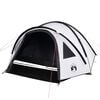 vidaXL Camping Tent Dome 4-Person White Blackout Fabric Waterproof