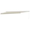 vidaXL Retractable Awning Cream 5x3 m Fabric and Aluminium
