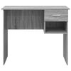 vidaXL Desk with Drawer Grey sonoma 90 x 49.5 x 75 cm Engineered wood