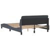 vidaXL Bed Frame "Dover" Dark Grey 135x190 cm Double Velvet