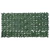 vidaXL Balcony Screen with Dark Green Leaves 200x100 cm
