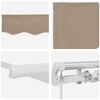 vidaXL Retractable Awning Beige 600 x 300 cm Polyester and Metal