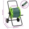 vidaXL Green Hose Reel Cart with 50 m Hose PVC
