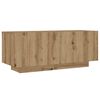 vidaXL TV Cabinet with LED Lights Artisan Oak 200x35x40 cm Engineered Wood