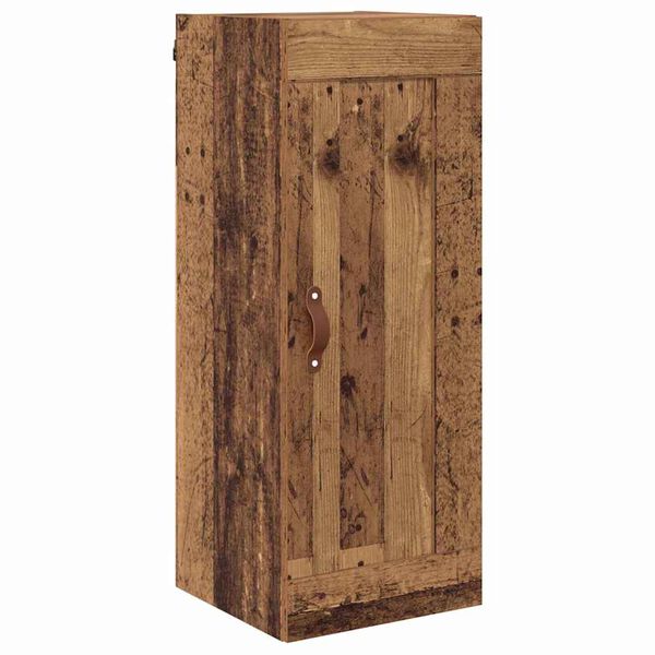 vidaXL Wall Mounted Cabinet Old Wood 34.5 x 34 x 90 cm Engineered Wood
