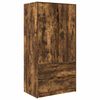 vidaXL Cabinet with Door Smoked Oak 79.5 x 49 x 156 cm Engineered Wood