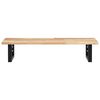 vidaXL Basin Shelf Wall Mounted Steel and Solid Wood Acacia