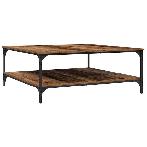 vidaXL Coffee Table Old wood 100 x 100 x 40 cm Engineered Wood
