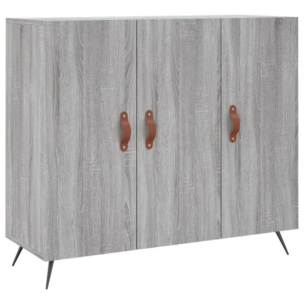 vidaXL Sideboard Grey Sonoma 90x34x80 cm Engineered Wood
