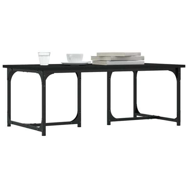 vidaXL Coffee Table Black 90x50x35 cm Engineered Wood