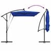 vidaXL Umbrella Azurblau 294 x 200 x 270 cm Polyester and Aluminium