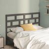 vidaXL Bed Headboard Grey 126x4x100 cm Solid Wood Pine