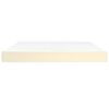 vidaXL Pocket Spring Bed Mattress Medium Cream 180x200x20 cm Faux Leather