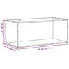 vidaXL Display Box Transparent 34x16x14 cm Acrylic