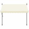 vidaXL Retractable Awning Cream 300x150 cm Fabric and Steel