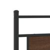 vidaXL Headboard Brown Oak 193 cm Engineered Wood and Steel