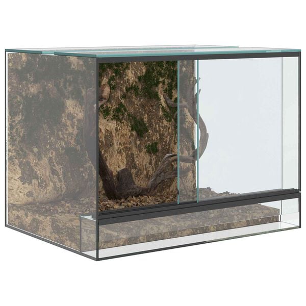 vidaXL Reptile and Amphibian Habitats White 40 x 30 x 30 cm Glass