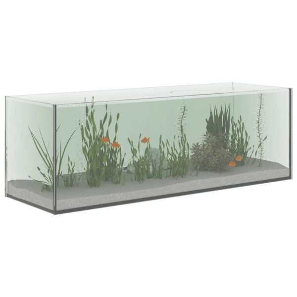 vidaXL Aquarium with Storage Transparent 60 x 20 x 20 cm Glass