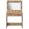 vidaXL Dressing Table Artisan oak 78.5 x 41 x 135 cm Engineered wood