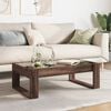 vidaXL Coffee Table with Infinity LED Brown Oak 90x53x30 cm
