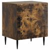 vidaXL Bedside Cabinet Smoked Oak 43 x 34.5 x 50 cm Engineered Wood