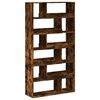 vidaXL Room Divider Smoked Oak100x33x187,5 cm Engineered Wood