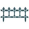vidaXL Lawn Edgings 16 pcs Green 10 m PP