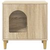 vidaXL Cat House Sonoma 51 x 30 x 52 cm Engineered Wood